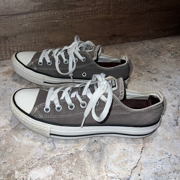 Converse Chuck Taylor All Star Sz 7W 5M Gray Canvas Low Top Shoes Sneaker Unisex - Picture 5 of 14